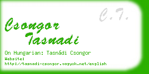 csongor tasnadi business card